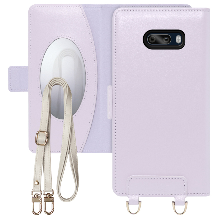 [ LOOF SWEET MIRROR Series ] LG G8X ThinQ g8xthinq スマホケース  ショルダー付き手帳型スマホケース ミラー付き カードポケット 本革 [ LG G8X ThinQ ]