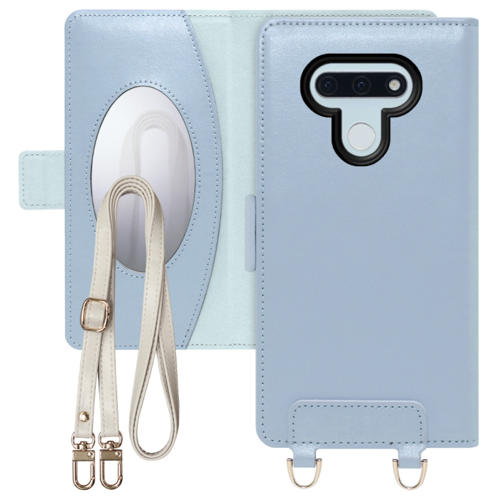 [ LOOF SWEET MIRROR Series ] LG style3 L-41A lgstyle3 スマホケース  ショルダー付き手帳型スマホケース ミラー付き カードポケット 本革 [ LG style3 ]
