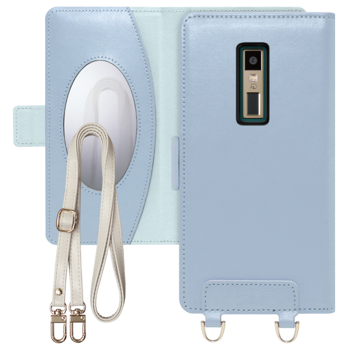 [ LOOF SWEET MIRROR Series ] KYOCERA URBANO V04 KYV45  urbanov04 アルバーノv04 スマホケース  ショルダー付き手帳型スマホケース ミラー付き カードポケット 本革 [ URBANO V04 / KYV45 ]