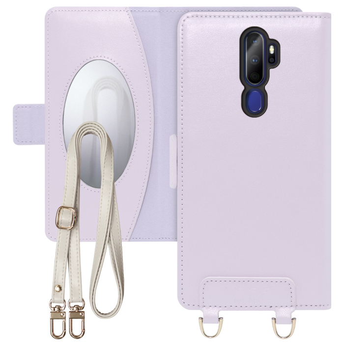 [ LOOF SWEET MIRROR Series ] OPPO A5 2020 a52020 oppoa5 スマホケース  ショルダー付き手帳型スマホケース ミラー付き カードポケット 本革 [ OPPO A5 2020 ]