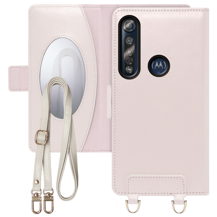 [ LOOF SWEET MIRROR Series ] motorola moto g8 plus notog8plus g8plus g8+ スマホケース  ショルダー付き手帳型スマホケース ミラー付き カードポケット 本革 [ motorola moto g8 plus ]