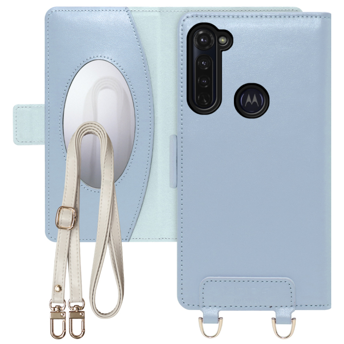 [ LOOF SWEET MIRROR Series ] moto g pro motogpro gpro スマホケース  ショルダー付き手帳型スマホケース ミラー付き カードポケット 本革 [ moto g pro ]