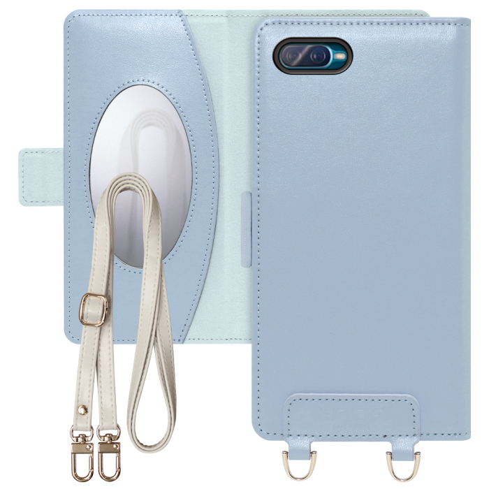 [ LOOF SWEET MIRROR Series ] OPPO Reno A / Reno A 128G renoa renoa128g スマホケース  ショルダー付き手帳型スマホケース ミラー付き カードポケット 本革 [ OPPO Reno A / Reno A 128G ]