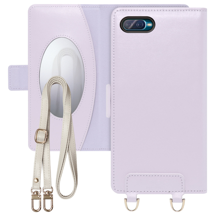 [ LOOF SWEET MIRROR Series ] OPPO Reno A / Reno A 128G renoa renoa128g スマホケース  ショルダー付き手帳型スマホケース ミラー付き カードポケット 本革 [ OPPO Reno A / Reno A 128G ]