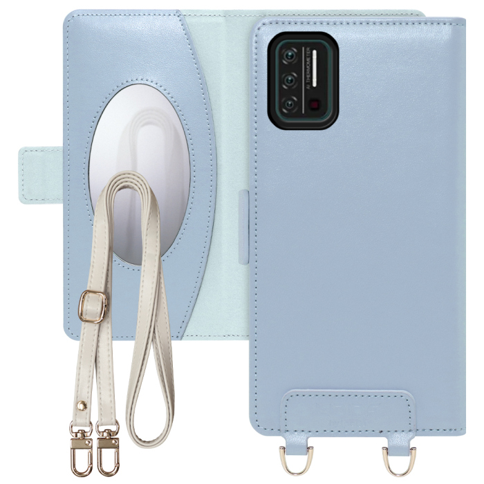 [ LOOF SWEET MIRROR Series ] UMIDIGI A7S  スマホケース  ショルダー付き手帳型スマホケース ミラー付き カードポケット 本革 [ UMIDIGI A7S ]