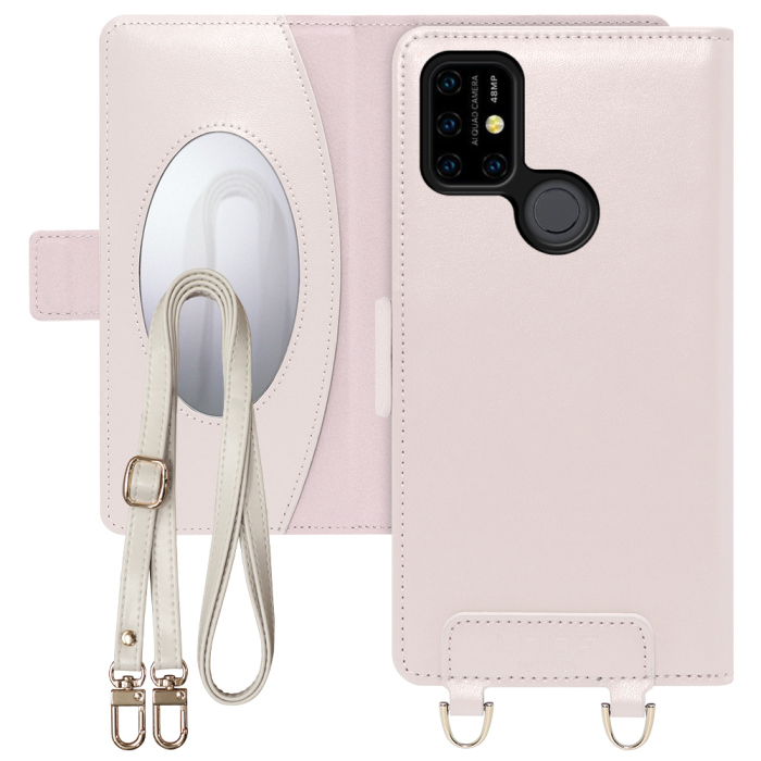 [ LOOF SWEET MIRROR Series ] UMIDIGI Power3  スマホケース  ショルダー付き手帳型スマホケース ミラー付き カードポケット 本革 [ UMIDIGI Power3 ]