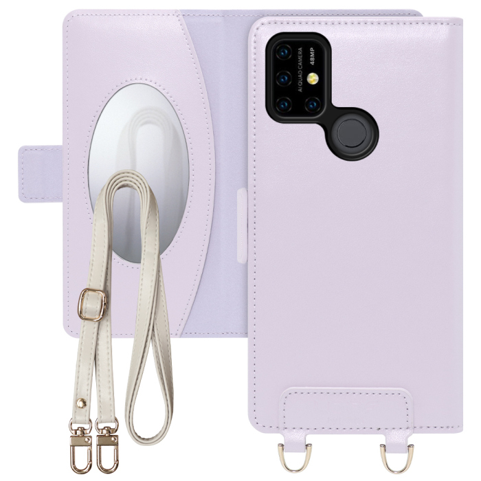 [ LOOF SWEET MIRROR Series ] UMIDIGI Power3  スマホケース  ショルダー付き手帳型スマホケース ミラー付き カードポケット 本革 [ UMIDIGI Power3 ]