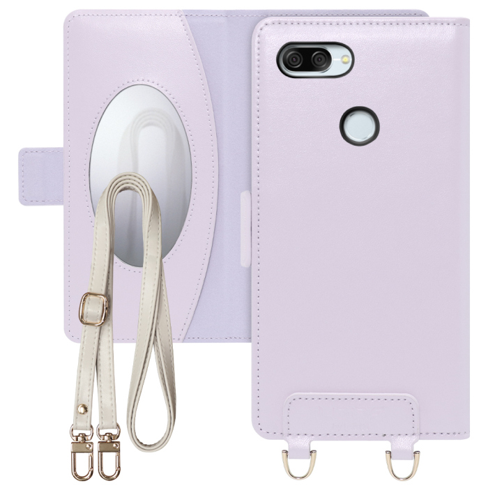 [ LOOF SWEET MIRROR Series ] ZenFone Max Plus (M1) ZB570TL zenfonemaxplus maxplus maxplusm1 スマホケース  ショルダー付き手帳型スマホケース ミラー付き カードポケット 本革 [ ZenFone Max Plus (M1) ]