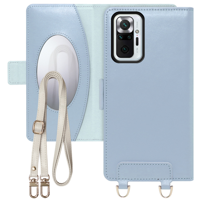 [ LOOF SWEET MIRROR Series ] Xiaomi Redmi Note 10 Pro redminote10pro note10pro redminote 10pro スマホケース  ショルダー付き手帳型スマホケース ミラー付き カードポケット 本革 [ Redmi Note 10 Pro ]