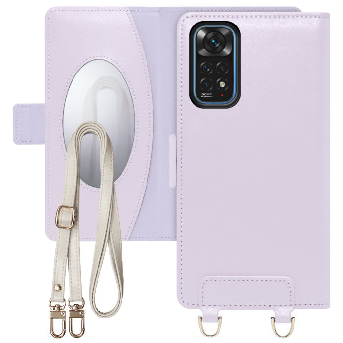 [ LOOF SWEET MIRROR Series ] Xiaomi Redmi Note 11 redminote11 note11 スマホケース  ショルダー付き手帳型スマホケース ミラー付き カードポケット 本革 [ Redmi Note 11 ]