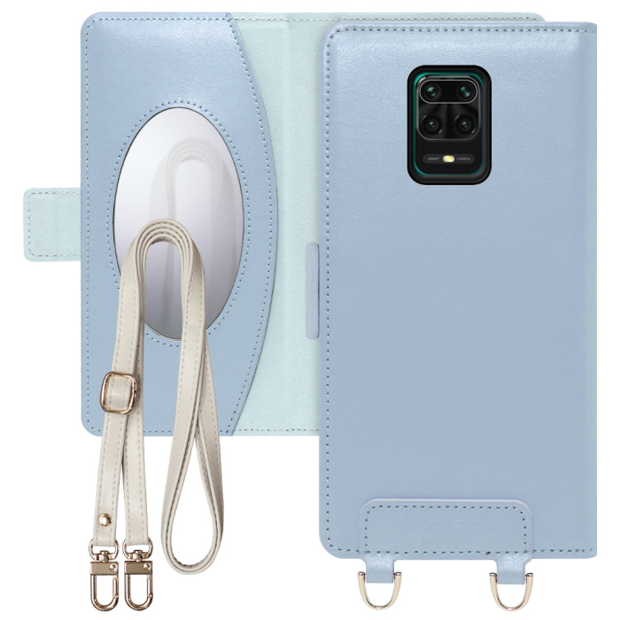 [ LOOF SWEET MIRROR Series ] Xiaomi Redmi Note 9S redminote9s note9S redminote スマホケース  ショルダー付き手帳型スマホケース ミラー付き カードポケット 本革 [ Redmi Note 9S ]