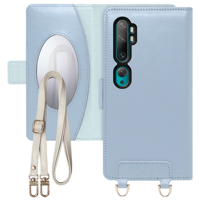 [ LOOF SWEET MIRROR Series ] Xiaomi Mi Note 10 / Mi Note 10 Pro minote10 minote10pro 10pro スマホケース  ショルダー付き手帳型スマホケース ミラー付き カードポケット 本革 [ Mi Note 10 / Mi Note 10 Pro ]