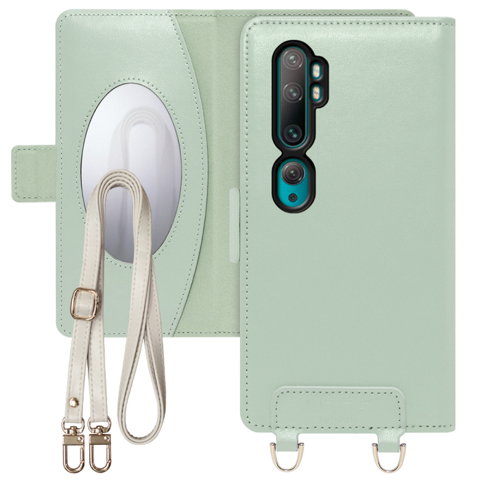 [ LOOF SWEET MIRROR Series ] Xiaomi Mi Note 10 / Mi Note 10 Pro minote10 minote10pro 10pro スマホケース  ショルダー付き手帳型スマホケース ミラー付き カードポケット 本革 [ Mi Note 10 / Mi Note 10 Pro ]