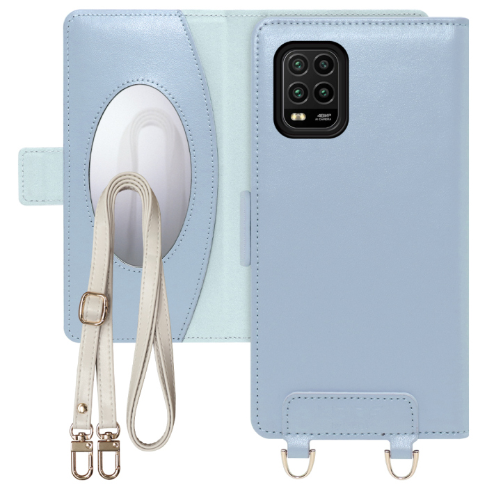 [ LOOF SWEET MIRROR Series ] Xiaomi Mi 10 Lite 5G mi10lite5g mi10 10lite スマホケース  ショルダー付き手帳型スマホケース ミラー付き カードポケット 本革 [ Xiaomi Mi 10 Lite 5G ]