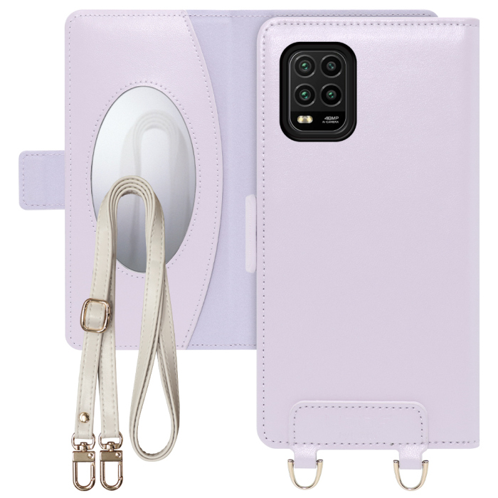 [ LOOF SWEET MIRROR Series ] Xiaomi Mi 10 Lite 5G mi10lite5g mi10 10lite スマホケース  ショルダー付き手帳型スマホケース ミラー付き カードポケット 本革 [ Xiaomi Mi 10 Lite 5G ]