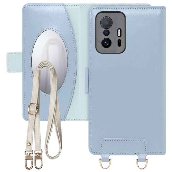 [ LOOF SWEET MIRROR Series ] Xiaomi 11T / 11T Pro xiaomi11t xiaomi11tpro 11tpro スマホケース  ショルダー付き手帳型スマホケース ミラー付き カードポケット 本革 [ Xiaomi 11T / 11T Pro ]