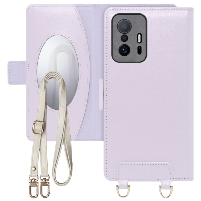 [ LOOF SWEET MIRROR Series ] Xiaomi 11T / 11T Pro xiaomi11t xiaomi11tpro 11tpro スマホケース  ショルダー付き手帳型スマホケース ミラー付き カードポケット 本革 [ Xiaomi 11T / 11T Pro ]