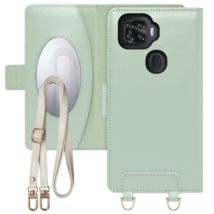 [ LOOF SWEET MIRROR Series ] ZTE a1 ZTG01 ztea1 スマホケース  ショルダー付き手帳型スマホケース ミラー付き カードポケット 本革 [ ZTE a1 ]