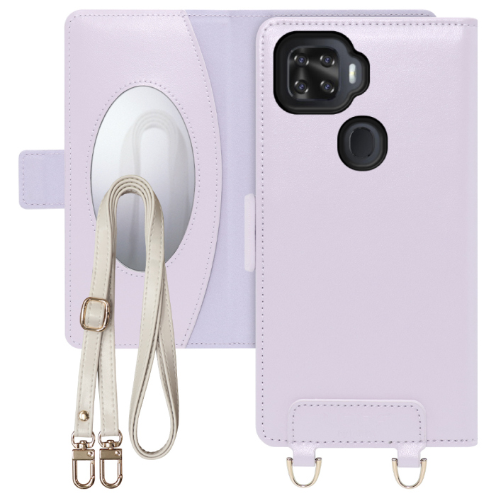 [ LOOF SWEET MIRROR Series ] ZTE a1 ZTG01 ztea1 スマホケース  ショルダー付き手帳型スマホケース ミラー付き カードポケット 本革 [ ZTE a1 ]