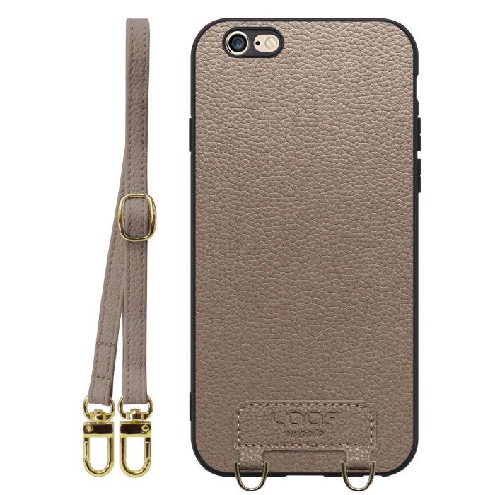 [ LOOF LUXURY-SHELL SHOULDER ] iPhone 6 / 6s iphone6 iphone6s ショルダーストラップ付き シンプルでスマート 本革 シェル型ケース ショルダー ストラップ スマホショルダー [ iPhone 6 / 6s ]