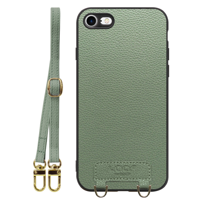 [ LOOF LUXURY-SHELL SHOULDER ] iPhone 7 / 8 / SE (第2/3世代) iphone7 iphone8 iphonese se2 se3 ショルダーストラップ付き シンプルでスマート 本革 シェル型ケース ショルダー ストラップ スマホショルダー [ iPhone 7 / 8 / SE (第2/3世代) ]