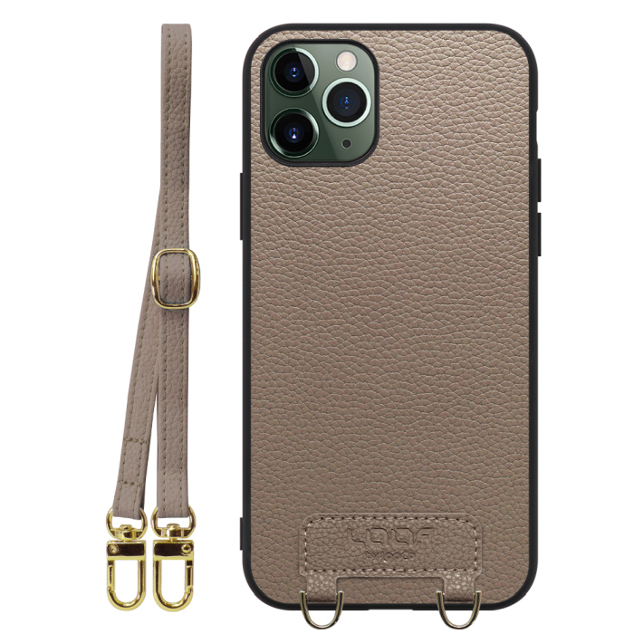 [ LOOF LUXURY-SHELL SHOULDER ] iPhone 11 Pro iPhone11pro 11pro ショルダーストラップ付き シンプルでスマート 本革 シェル型ケース ショルダー ストラップ スマホショルダー [ iPhone 11 Pro ]