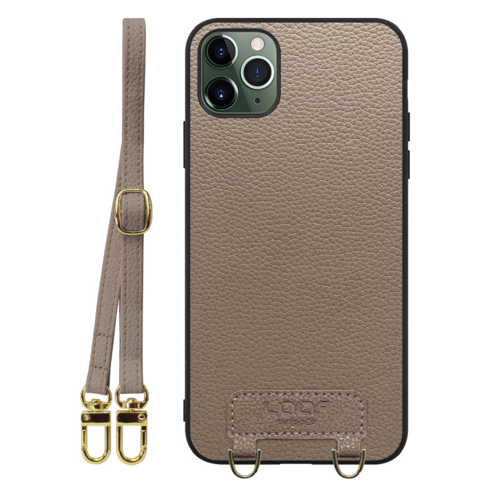 [ LOOF LUXURY-SHELL SHOULDER ] iPhone 11 Pro Max iPhone11promax 11promax 11 promax ショルダーストラップ付き シンプルでスマート 本革 シェル型ケース ショルダー ストラップ スマホショルダー [ iPhone 11 Pro Max ]