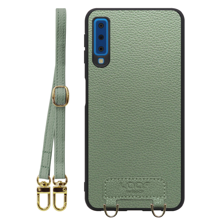 [ LOOF LUXURY-SHELL SHOULDER ] Galaxy A7 SM-A750C galaxya7 ショルダーストラップ付き シンプルでスマート 本革 シェル型ケース ショルダー ストラップ スマホショルダー [ Galaxy A7 ]