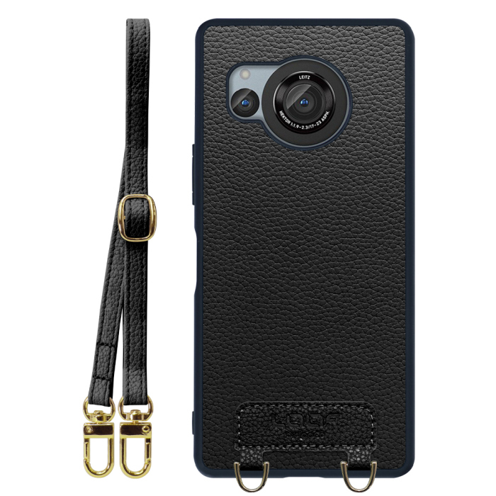 [ LOOF LUXURY-SHELL SHOULDER ] AQUOS R8 SH-52D AQUOSR8 ショルダーストラップ付き シンプルでスマート 本革 シェル型ケース ショルダー ストラップ スマホショルダー [ AQUOS R8 ]