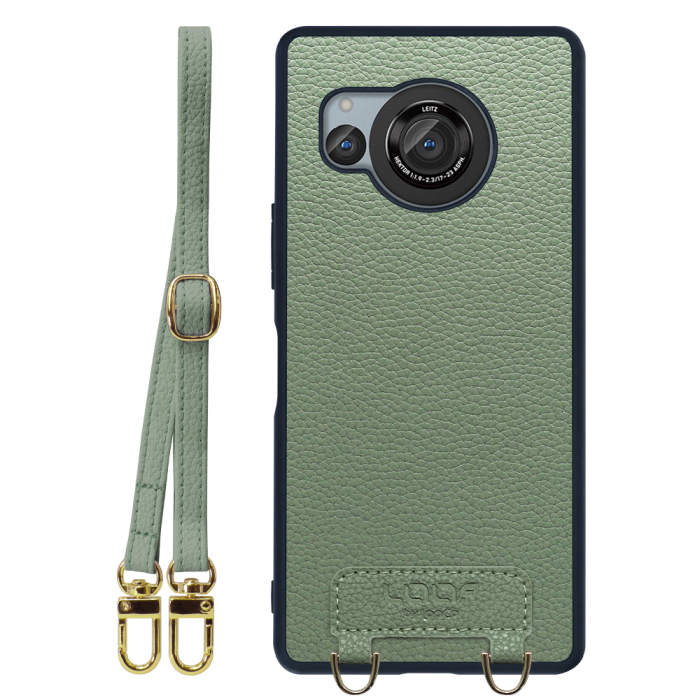 [ LOOF LUXURY-SHELL SHOULDER ] AQUOS R8 SH-52D AQUOSR8 ショルダーストラップ付き シンプルでスマート 本革 シェル型ケース ショルダー ストラップ スマホショルダー [ AQUOS R8 ]