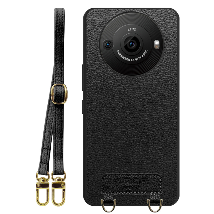 [ LOOF LUXURY-SHELL SHOULDER ] AQUOS R8 pro SH-51D R8pro AQUOSR8pro ショルダーストラップ付き シンプルでスマート 本革 シェル型ケース ショルダー ストラップ スマホショルダー [ AQUOS R8 pro ]