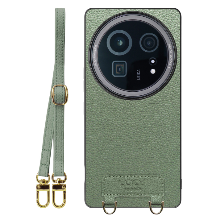 [ LOOF LUXURY-SHELL SHOULDER ] AQUOS R9 pro SH-54E ショルダーストラップ付き シンプルでスマート 本革 シェル型ケース ショルダー ストラップ スマホショルダー [ AQUOS R9 pro ]