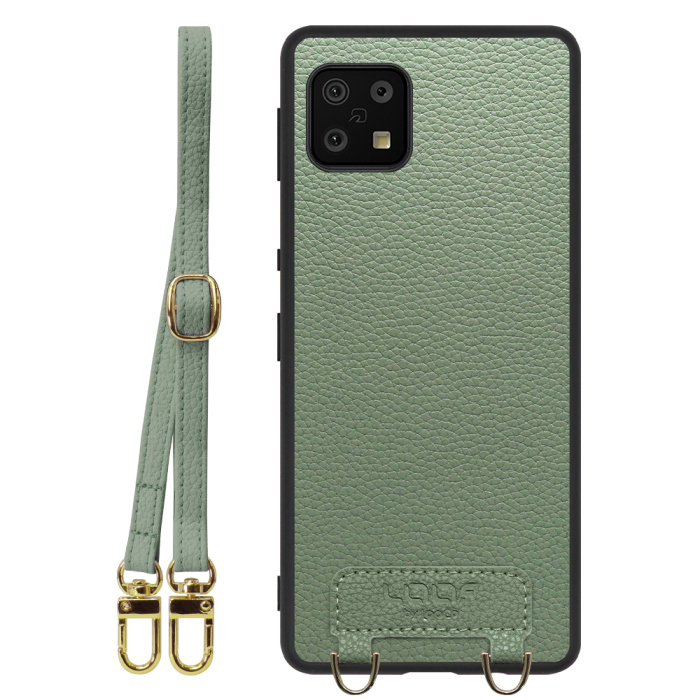 [ LOOF LUXURY-SHELL SHOULDER ] AQUOS sense6s /sense6 sense 6s 6 ショルダーストラップ付き シンプルでスマート 本革 シェル型ケース ショルダー ストラップ スマホショルダー [ AQUOS sense6/sense6s ]