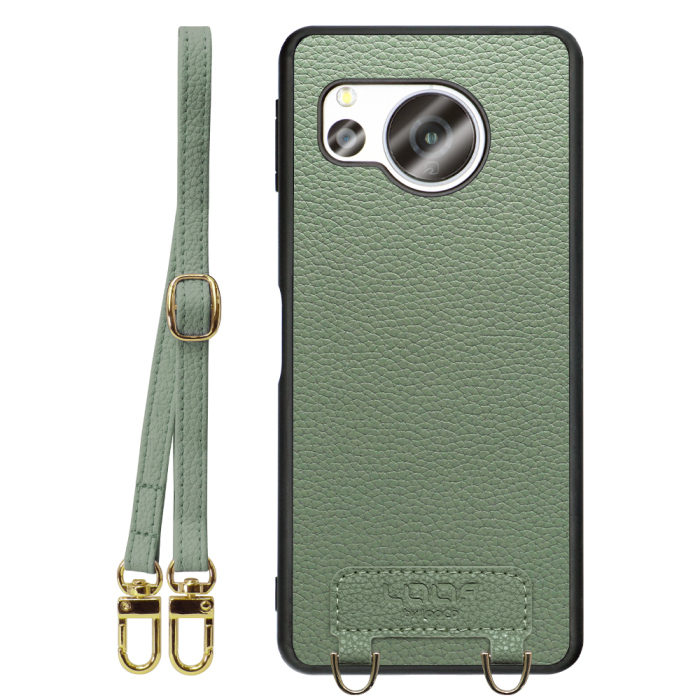 [ LOOF LUXURY-SHELL SHOULDER ] AQUOS sense8 SH-54D / SHG11 sense 8 ショルダーストラップ付き シンプルでスマート 本革 シェル型ケース ショルダー ストラップ スマホショルダー [ AQUOS sense8 ]