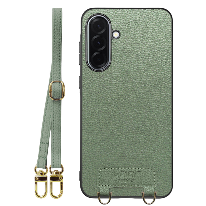 [ LOOF LUXURY-SHELL SHOULDER ] Galaxy A36 5G SC-54F ショルダーストラップ付き シンプルでスマート 本革 シェル型ケース ショルダー ストラップ スマホショルダー [ Galaxy A36 5G ]