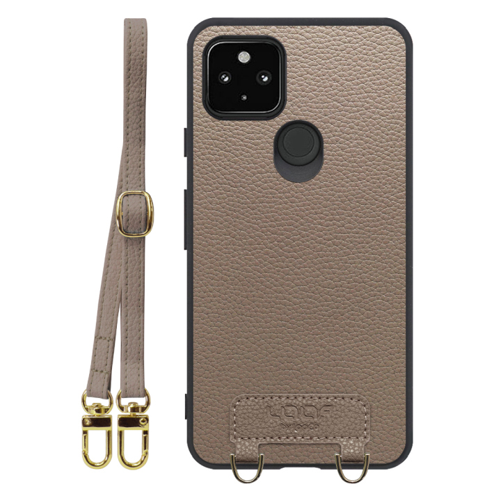 [ LOOF LUXURY-SHELL SHOULDER ] Google Pixel 5 pixel5 Googlepixel5 ショルダーストラップ付き シンプルでスマート 本革 シェル型ケース ショルダー ストラップ スマホショルダー [ Google Pixel 5 ]