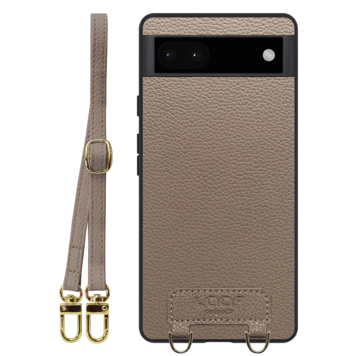 [ LOOF LUXURY-SHELL SHOULDER ] Google Pixel 6a googlepixel6a pixel6a ショルダーストラップ付き シンプルでスマート 本革 シェル型ケース ショルダー ストラップ スマホショルダー [ Google Pixel 6a ]
