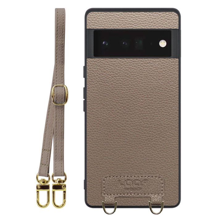 [ LOOF LUXURY-SHELL SHOULDER ] Google Pixel 6 Pro Googlepixel6pro 6pro プロ ピクセル6pro ショルダーストラップ付き シンプルでスマート 本革 シェル型ケース ショルダー ストラップ スマホショルダー [ Google Pixel 6 Pro ]