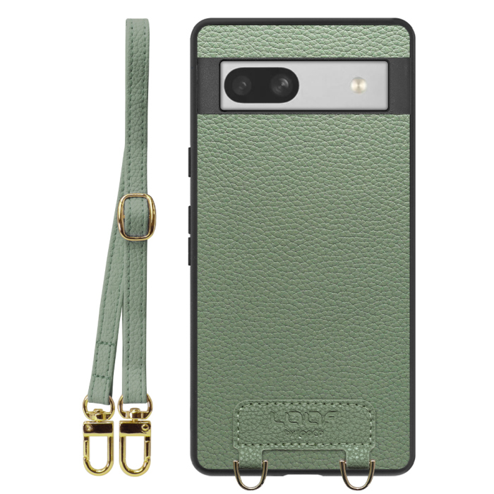 [ LOOF LUXURY-SHELL SHOULDER ] Google Pixel 7a googlepixel7a pixel7a ショルダーストラップ付き シンプルでスマート 本革 シェル型ケース ショルダー ストラップ スマホショルダー [ Google Pixel 7a ]