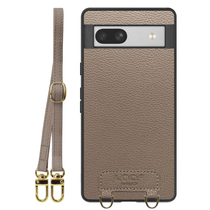 [ LOOF LUXURY-SHELL SHOULDER ] Google Pixel 7a googlepixel7a pixel7a ショルダーストラップ付き シンプルでスマート 本革 シェル型ケース ショルダー ストラップ スマホショルダー [ Google Pixel 7a ]