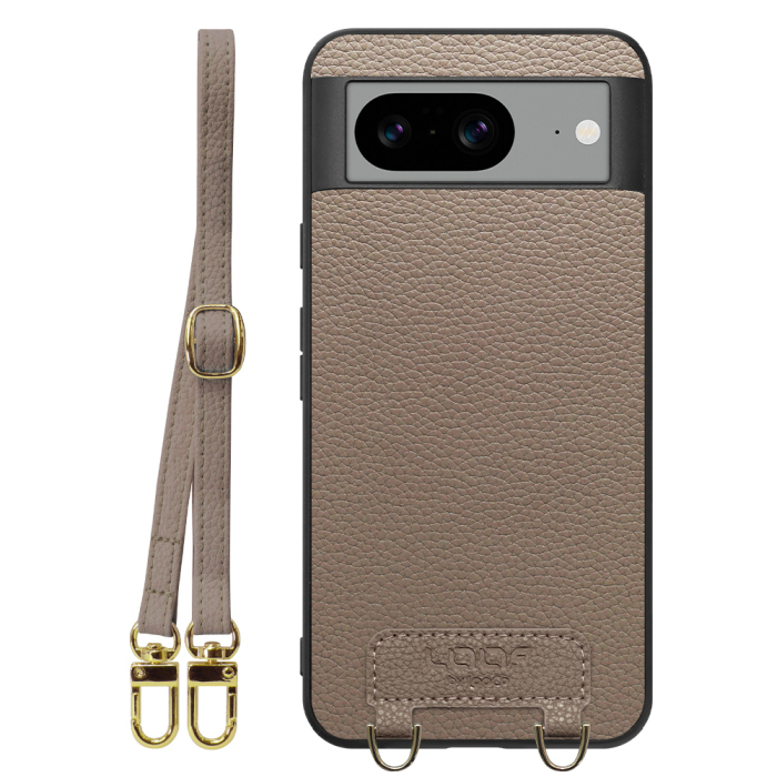 [ LOOF LUXURY-SHELL SHOULDER ] Google pixel 8 googlepixel8 Pixel8 ピクセル8 ショルダーストラップ付き シンプルでスマート 本革 シェル型ケース ショルダー ストラップ スマホショルダー [ Google Pixel 8 ]