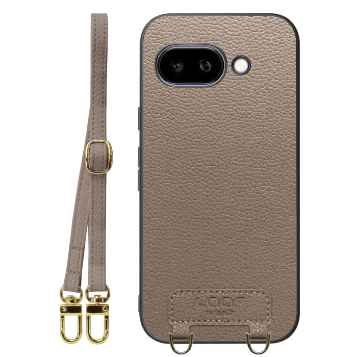 [ LOOF LUXURY-SHELL SHOULDER ] Google Pixel 9a Google Pixel9a ピクセル9a ショルダーストラップ付き シンプルでスマート 本革 シェル型ケース ショルダー ストラップ スマホショルダー [ Google Pixel 9a ]