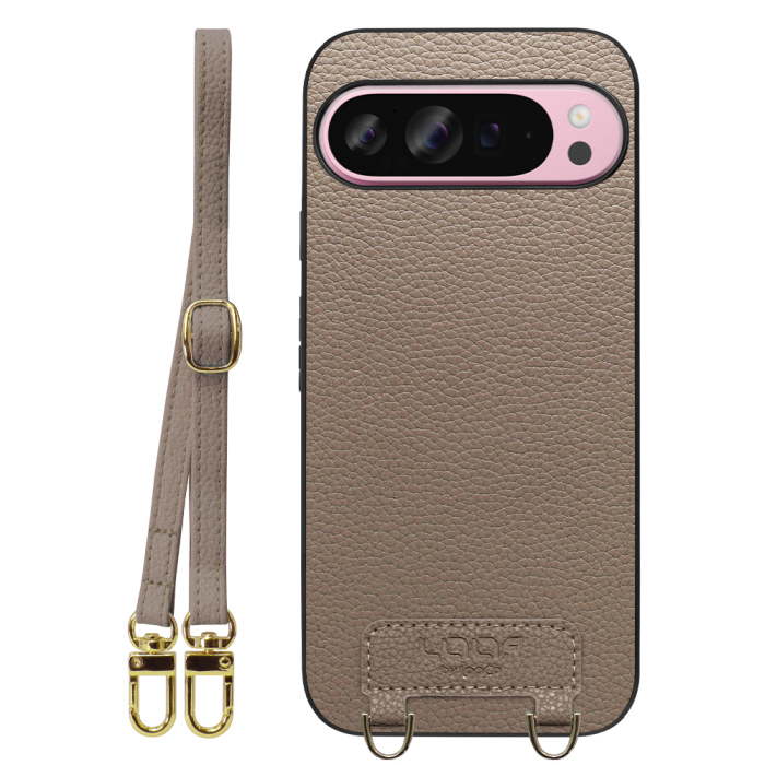 [ LOOF LUXURY-SHELL SHOULDER ] Google Pixel 9 Pro XL Google Pixel9proxl ピクセル9プロXL ショルダーストラップ付き シンプルでスマート 本革 シェル型ケース ショルダー ストラップ スマホショルダー [ Google Pixel 9 Pro XL ]