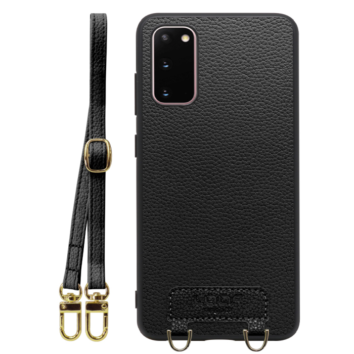 [ LOOF LUXURY-SHELL SHOULDER ] Galaxy S20 5G SC-51A / SCG01 s205g ショルダーストラップ付き シンプルでスマート 本革 シェル型ケース ショルダー ストラップ スマホショルダー [ Galaxy S20 5G ]