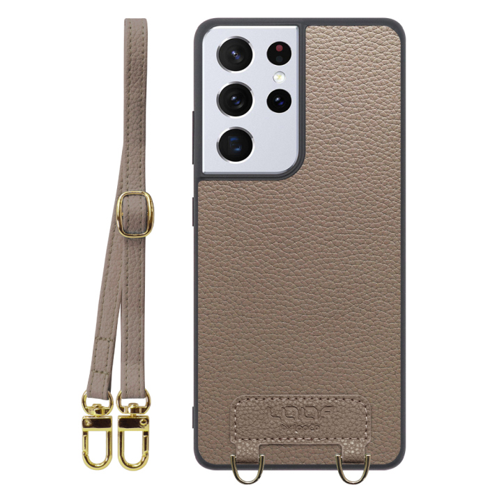 [ LOOF LUXURY-SHELL SHOULDER ] Galaxy S21 Ultra 5G SC-52B s21ultra5g s21ultra ショルダーストラップ付き シンプルでスマート 本革 シェル型ケース ショルダー ストラップ スマホショルダー [ Galaxy S21 Ultra 5G ]