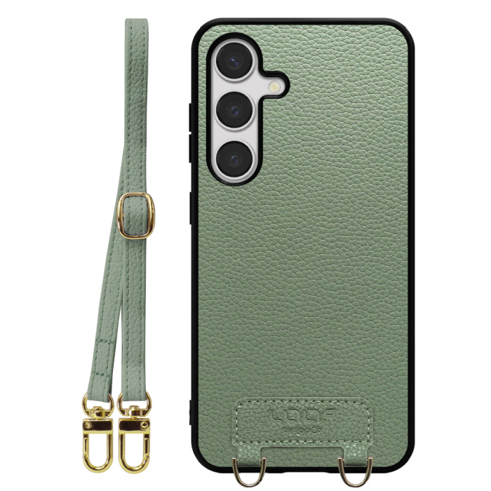 [ LOOF LUXURY-SHELL SHOULDER ] Galaxy S24 s24 ショルダーストラップ付き シンプルでスマート 本革 シェル型ケース ショルダー ストラップ スマホショルダー [ Galaxy S24 ]