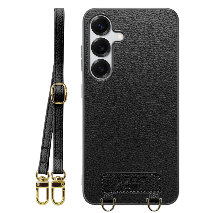 [ LOOF LUXURY-SHELL SHOULDER ] Galaxy S25 SC-51F ショルダーストラップ付き シンプルでスマート 本革 シェル型ケース ショルダー ストラップ スマホショルダー [ Galaxy S25 ]