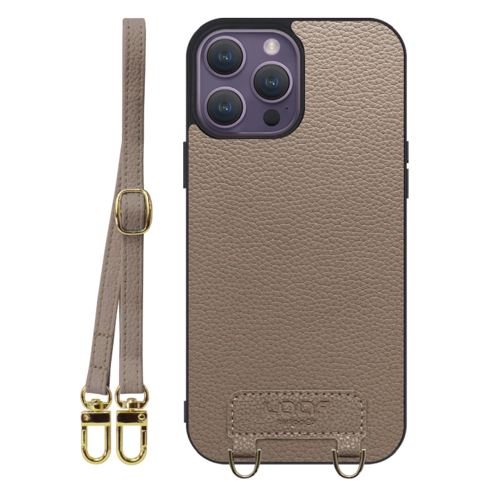 [ LOOF LUXURY-SHELL SHOULDER ] iPhone 14 Pro Max iphone14promax 14promax プロマックス ショルダーストラップ付き シンプルでスマート 本革 シェル型ケース ショルダー ストラップ スマホショルダー [ iPhone 14 Pro Max ]