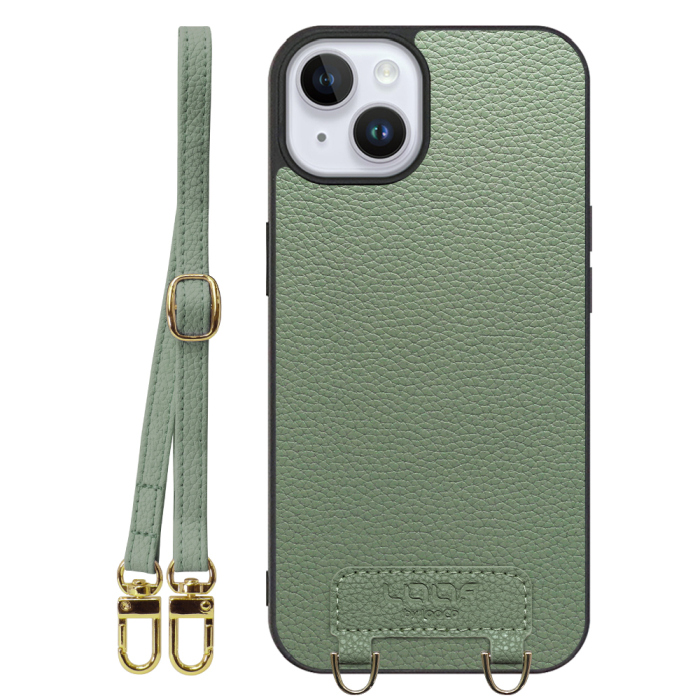 [ LOOF LUXURY-SHELL SHOULDER ] iPhone 14 Plus iphone14plus 14plus 14+ プラス ショルダーストラップ付き シンプルでスマート 本革 シェル型ケース ショルダー ストラップ スマホショルダー [ iPhone 14 Plus ]