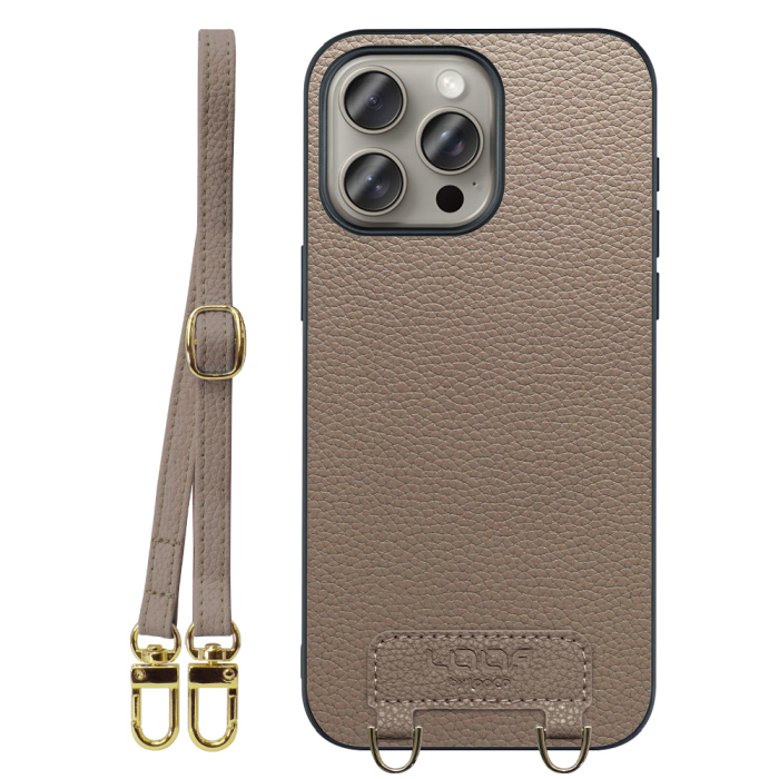 [ LOOF LUXURY-SHELL SHOULDER ] iPhone 15 Pro Max iPhone15 Pro Max アイフォン15 プロ マックス iPhone 15 15ProMax アイフォン 15 ショルダーストラップ付き シンプルでスマート 本革 シェル型ケース ショルダー ストラップ スマホショルダー [ iPhone 15 Pro Max ]